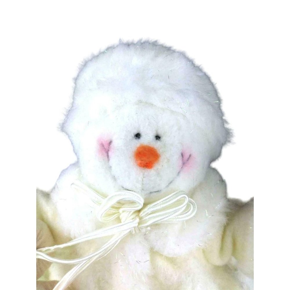 Snowman Plush Lot Of 2 Russ Berrie Christmas Judy Lynn Koochie Halsall New UK - Picture 4 of 11